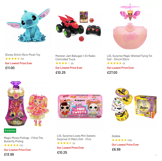 Lowest Price Ever Toy Sale Argos