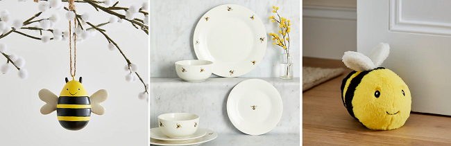 Bee range from Dunelm