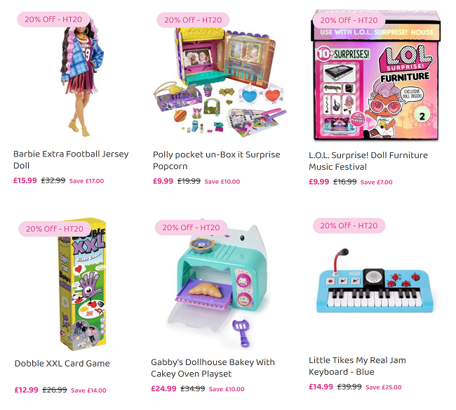 Extra 20 Off Half Term Hits Sale with code Bargain Max