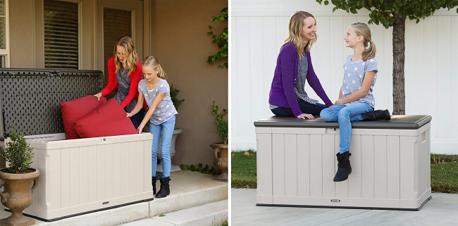 Lifetime Heavy-Duty Outdoor Storage Deck Box 439.11L