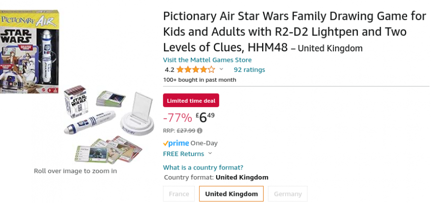 Pictionary Air Star Wars £6.49 @ Amazon