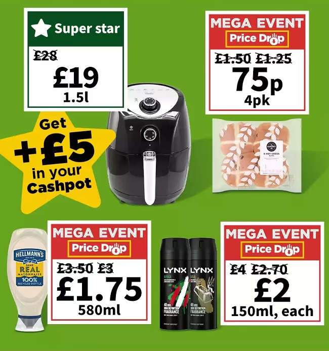 Promotional image for Asda's Mega Price Drop Event
