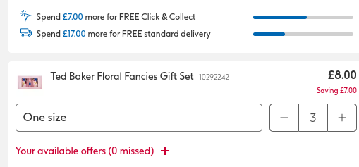 Get 3 x Ted Baker Floral Fancies Gift Sets £8 @ Boots