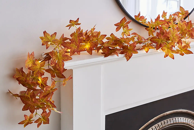 Artificial Autumnal Lit Garland from £8 @ Dunelm