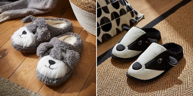 Animal Slippers from Dunelm