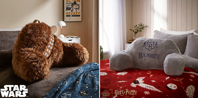 Star Wars and Harry Potter Cuddle Cushions from Dunelm