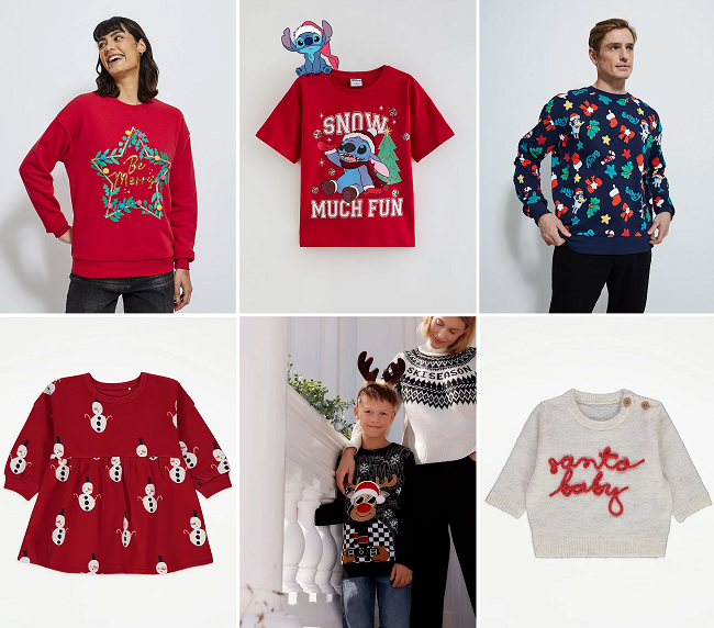 Christmas clothing from Asda George