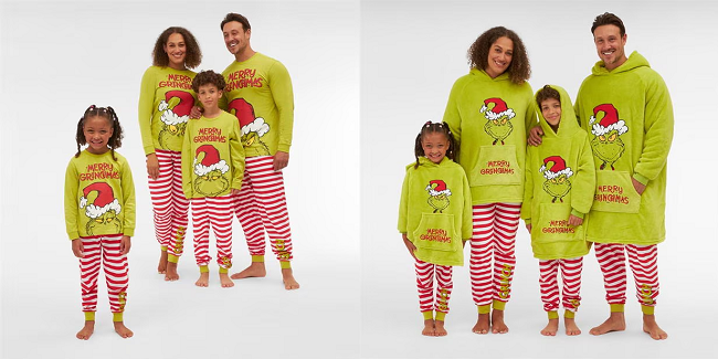The Grinch Family Christmas Pyjamas and Hoodies from Studio