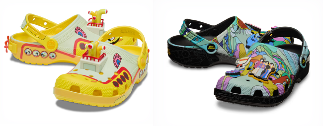 Beatles Yellow Submarine Crocs
