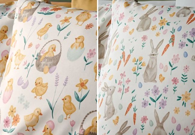 Chicks or Bunny & Carrot Duvet Sets from Matalan 