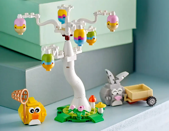 LEGO Easter Bunny and Chick Egg Hunt