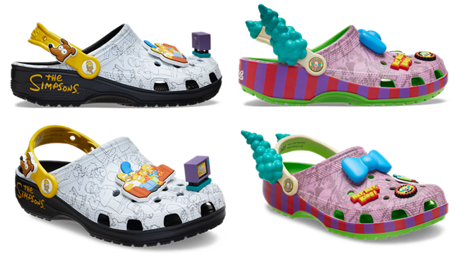 The Simpsons x Crocs clogs