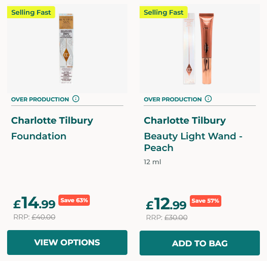 Charlotte Tilbury Beauty Makeup from £12.99 @ Boop Beauty