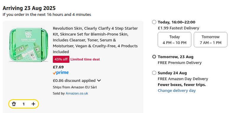 Revolution Skin 4 Step Starter Kits from £7.69 @ Amazon