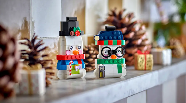 LEGO Snowman Ornaments