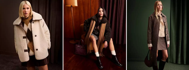 Models wearing a selection of coats from New Look