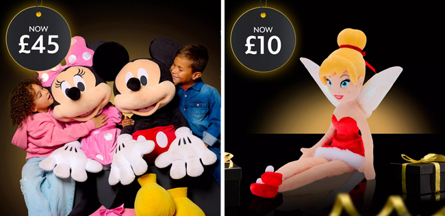 Screenshot showing Black Friday offers at Disney Store