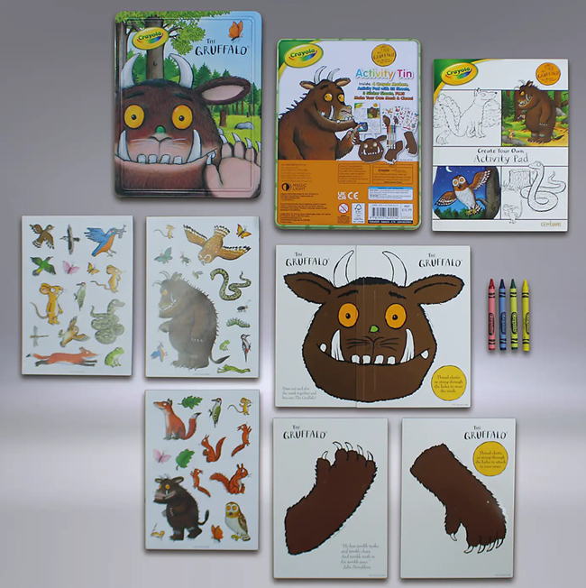 Crayola and The Gruffalo Tin of Books 