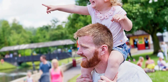 Father's Day promotional image from Gulliver's World theme park