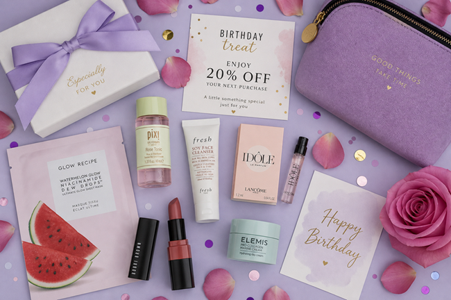 Image showing beauty birthday freebies
