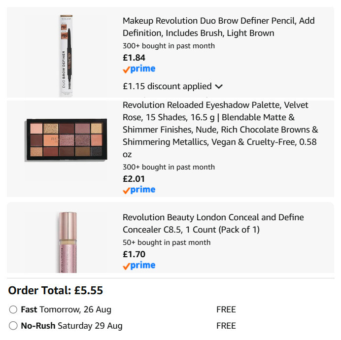 THREE Revolution Reloaded Eyeshadow Palette, Velvet Rose £6 @ Amazon