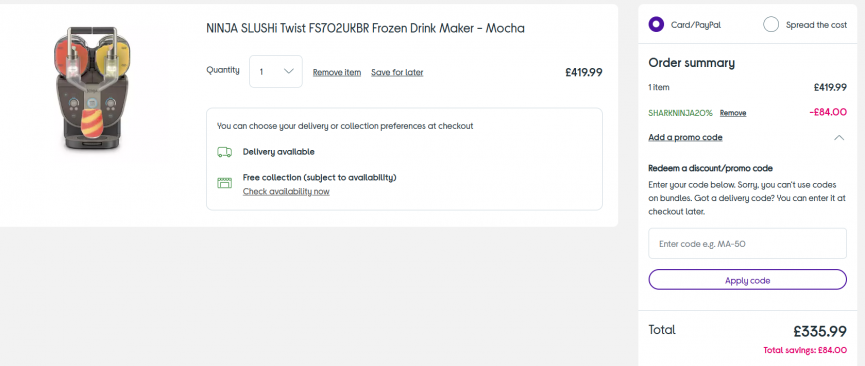 NEW Ninja SLUSHi Twist £335.99