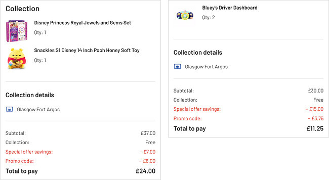 Save up to 50% on Toys @ Argos