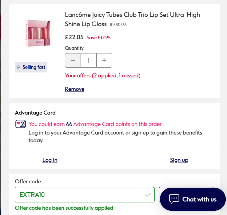 Lancôme Juicy Tube Mini Trio now £24.50 @ Boots