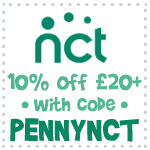 Get 10% off £20+ @ NCTshop.co.uk with voucher code PENNYNCT
